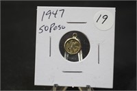1957 50 Peso mini Gold Coin in Jewelry