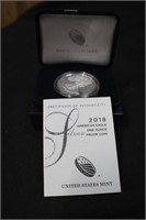 2018 1oz .999 Pure Silver Eagle Proof Coin
