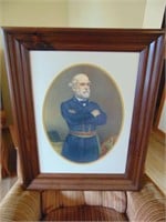 Robert E Lee art piece, nice frame