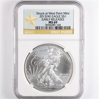 2013-(W) Silver Eagle NGC MS69