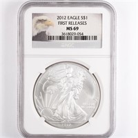 2012 Silver Eagle NGC MS69