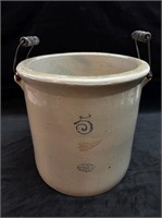 Large 5 Redwing Crock with two handles