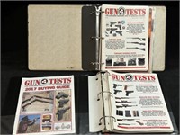 three ring binder of Gun Tests