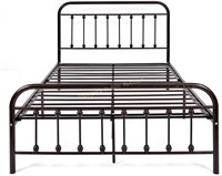 Elegant Home Products Queen Metal Bed Bronze *