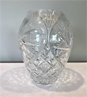 Pinwheel Crystal Vase