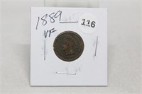 1889VF Indian Head Cent