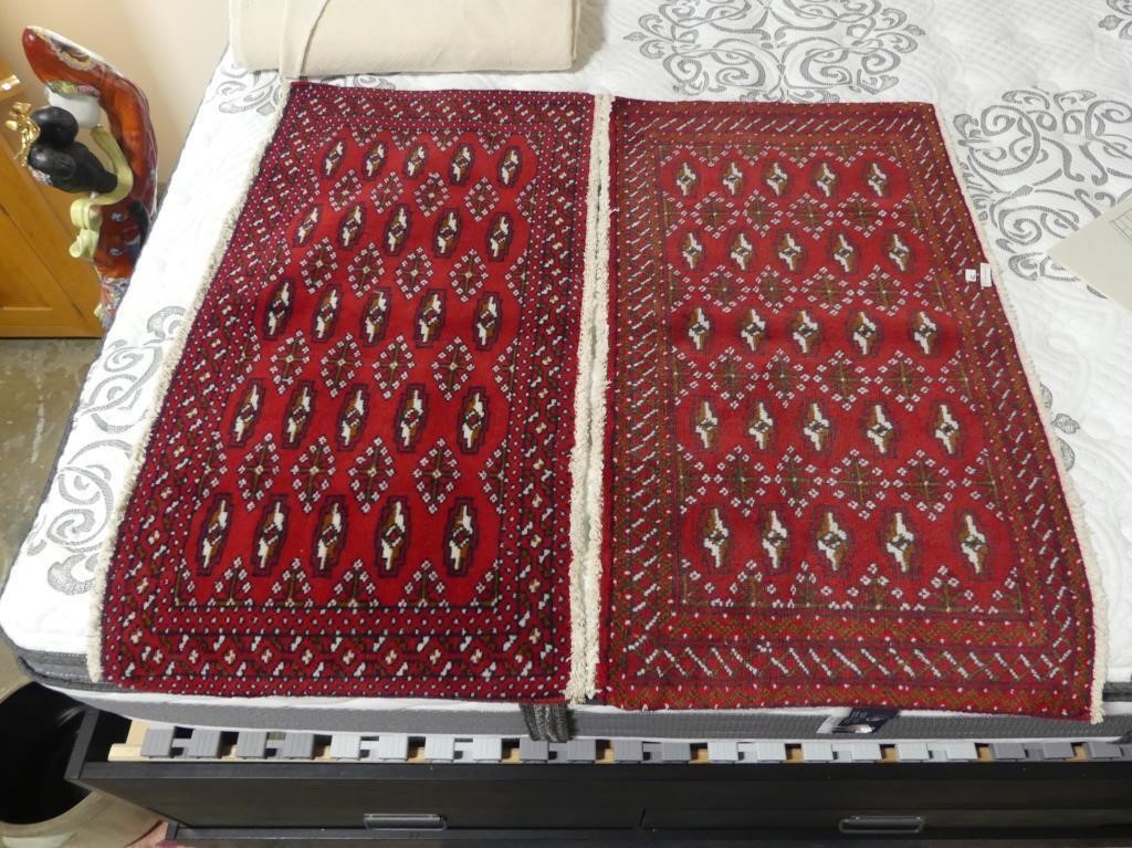 PAIR OF SMALL WOVEN MATS