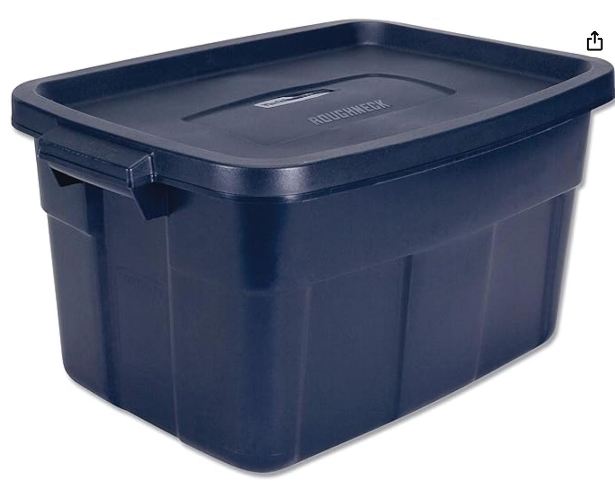 Green 18 Gal Rubbermaid Roughneck Storage Box