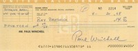 Paul Winchell signed check