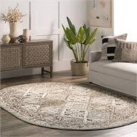 nuLOOM Becca Traditional Tiled Area Rug - Oval