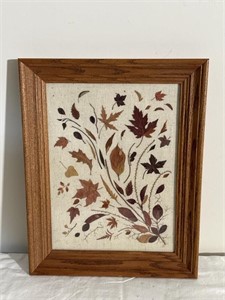 Dried leaf artwork