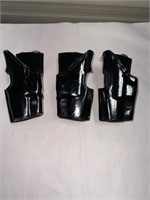 set of 3 Police Issue leather holsters