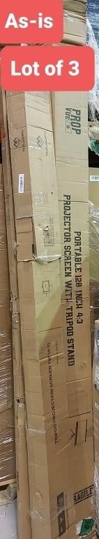 Lot of 3 various damaged Projector screens differe