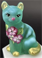 OOAK Fenton Hp Lillian Sitting Cat By Ann Fenton-