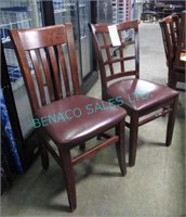 13X, WOOD CHAIRS W/ PADDED SEAT (2 STYLES)