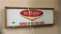 DR. PEPPER LIGHTED SIGN