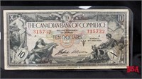 1935 the Canadian Bank of commerce $10 bill
