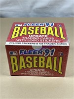Fleer 1991 baseball update trading cards with