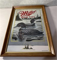 Miller beer loon wall mirror