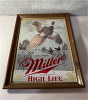 Miller beer pheasant wall mirror