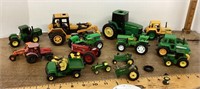 Group of tractors