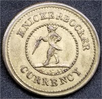 NYC Civil War Token: Knickerbocker Currency