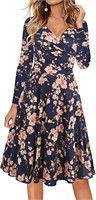 NEW - oxiuly Women's Casual Dresses Criss-Cross