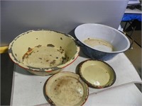 enamel  pans