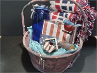 Red, White and Blue Basket Lot