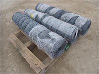 Qty Of (3) Rolls Of Hot Dripped Galvanized Farm