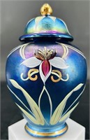 Fenton Faverene HP Temple Jar by: K Brightbill