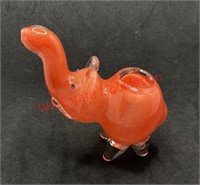 Glass pipe red elephant (living room)