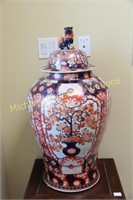 2 CHINESE PORCELAIN DOME TOP COVERED GINGER JARS