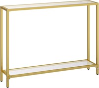 39.4" Gold Console Table