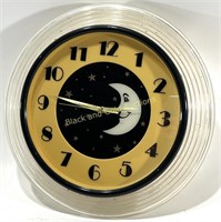 Vintage Retro Diner Moon Clock