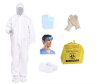 DISPOSABLE ISOLATION COVERALLS - L