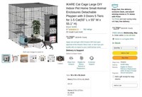 B6216  IKARE Cat Cage Large Pet Home 55 x 55 x 55