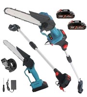 Xbzzgmg 2 in 1mini Chainsaw Cordless, 8 Inches Cor