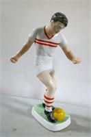 Porcelain Soccer Figurine 11"T