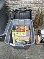 Tote w/ Lid filled with Children's Books