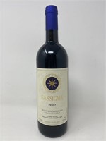 2002 Bolgheri Sassicaia Red Wine.