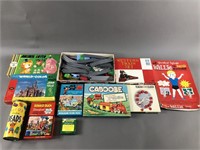 11pc Games Puzzles & Trains Mostly in Box