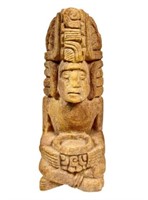 MEXICAN STONE CHAMAN CARVING