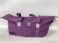 Purple vinyl gym bag