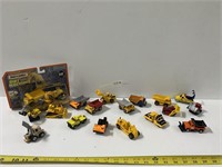 18 Match Box Working/Construction Toy Vehicles