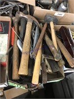 ASSORTED HAMMERS, PUNCHES, AND OTHER TOOLS