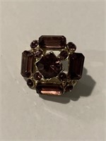Vintage Amethyst Pin