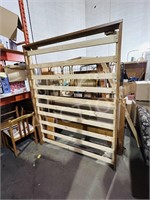 queen size bed frame w/ padded headboard