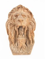 Roaring Lion Head Cast Fiberglass Wall Hanging