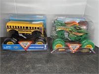 (2) MONSTER JAM DIE-CAST MONSTER TRUCKS 1/24 SCALE